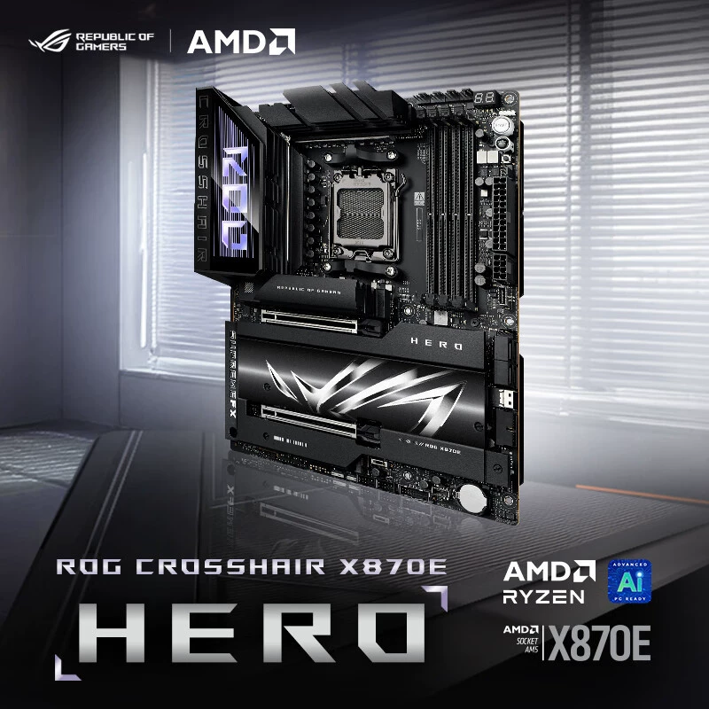 ROG CROSSHAIR X870E HERO玩家国度电竞主板支持CPU9800X3D9950X
